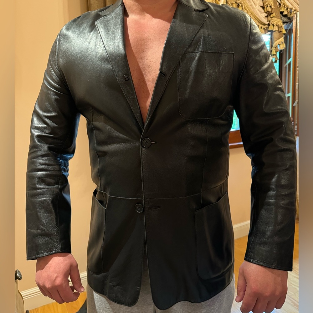 GianFranco Ferré Men’s Leather Blazer